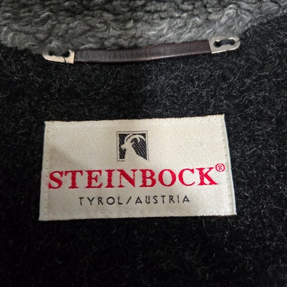 Vintage Steinbock Cape Coat Womens Gray Austrian Wool One Size cloak Poncho - Picture 7 of 9